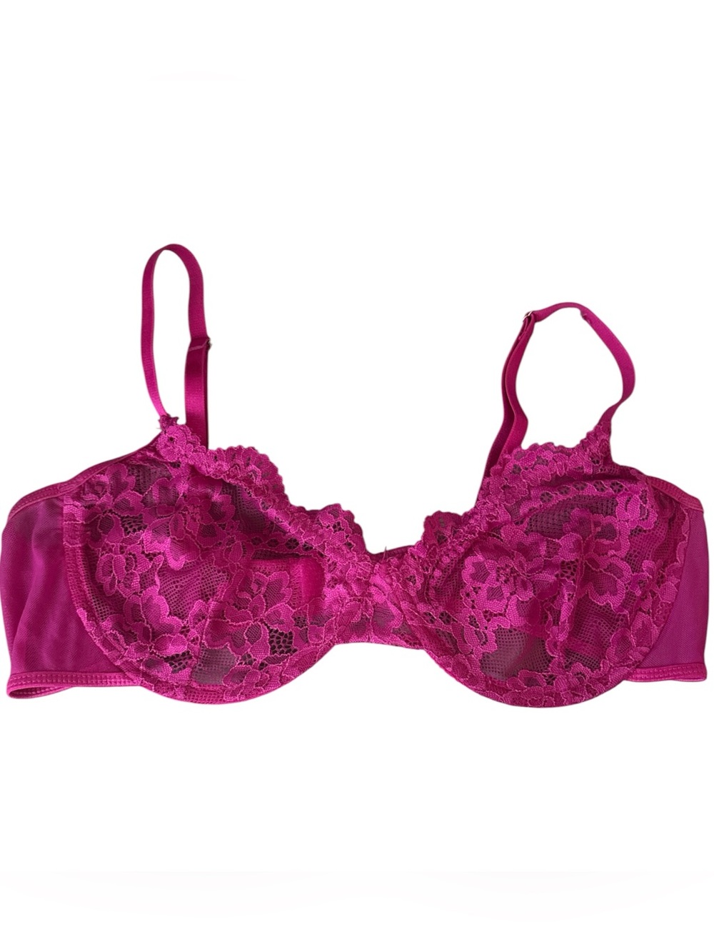 Fuchsia Lace Underwire Bra - Women Intimates